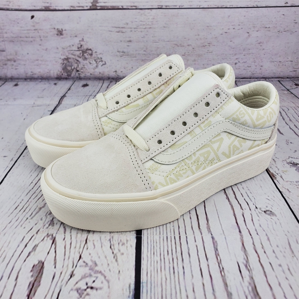*Sold New Van's 66 Old Skool Platform Marshmallow - Picture 4 of 9
